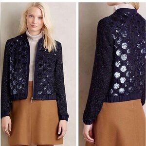 Elevenses Navy Sequin Jacket
